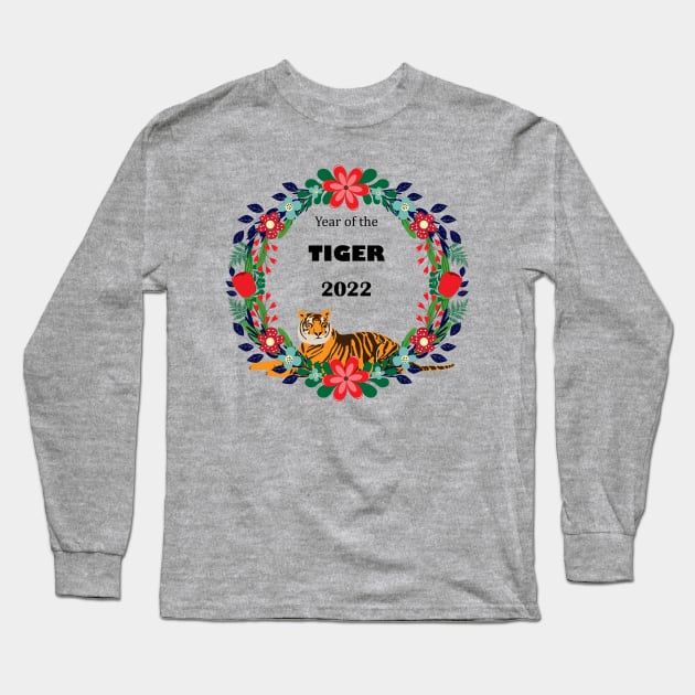 Year of the tiger - 2022 Long Sleeve T-Shirt by grafart